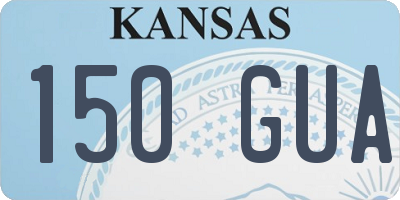 KS license plate 150GUA