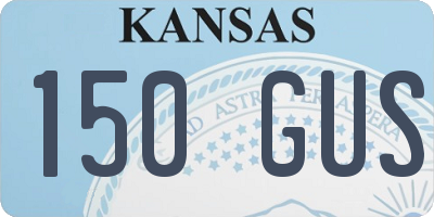 KS license plate 150GUS