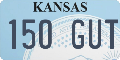 KS license plate 150GUT