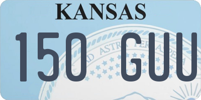 KS license plate 150GUU
