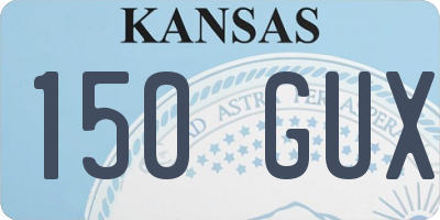 KS license plate 150GUX