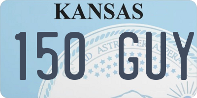 KS license plate 150GUY