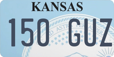 KS license plate 150GUZ