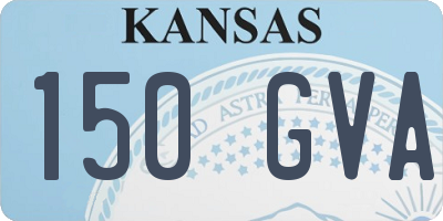 KS license plate 150GVA
