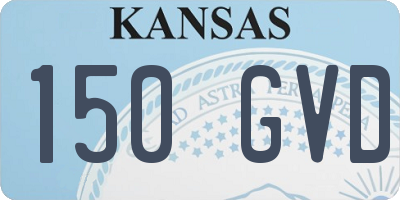 KS license plate 150GVD
