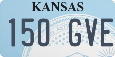 KS license plate 150GVE