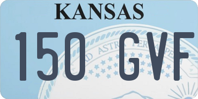 KS license plate 150GVF