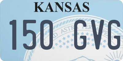 KS license plate 150GVG