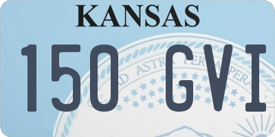 KS license plate 150GVI