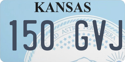 KS license plate 150GVJ