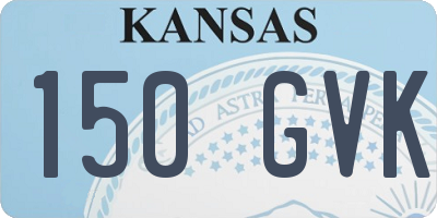 KS license plate 150GVK