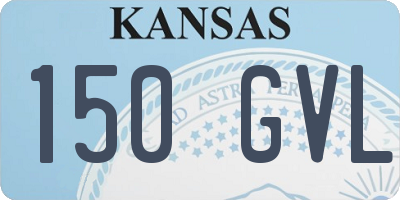 KS license plate 150GVL