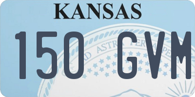 KS license plate 150GVM