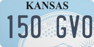 KS license plate 150GVO