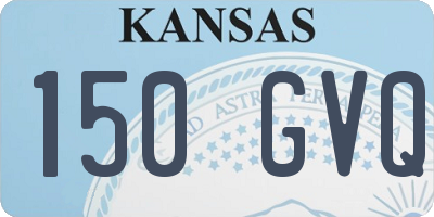 KS license plate 150GVQ