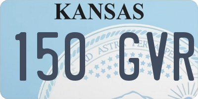 KS license plate 150GVR