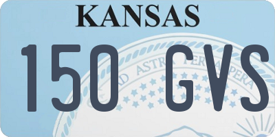 KS license plate 150GVS