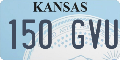 KS license plate 150GVU