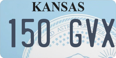 KS license plate 150GVX