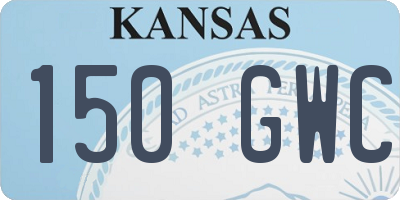 KS license plate 150GWC