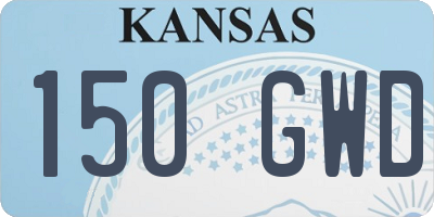 KS license plate 150GWD