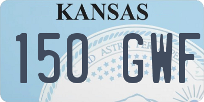 KS license plate 150GWF