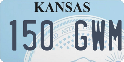 KS license plate 150GWM