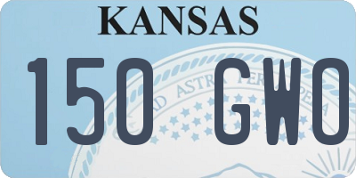 KS license plate 150GWO