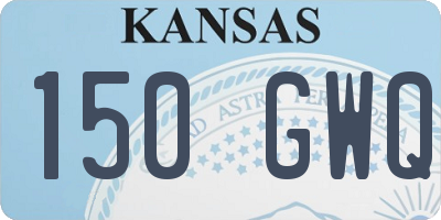 KS license plate 150GWQ