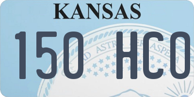 KS license plate 150HCO