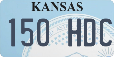 KS license plate 150HDC