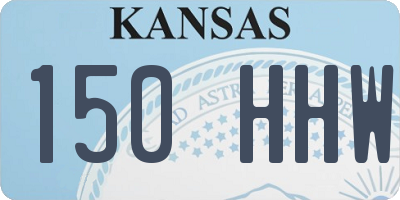 KS license plate 150HHW