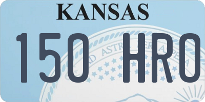 KS license plate 150HRO