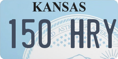 KS license plate 150HRY