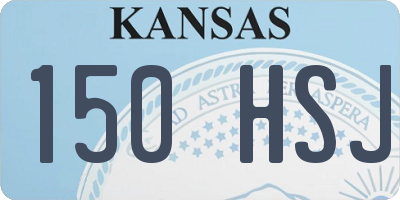 KS license plate 150HSJ