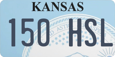 KS license plate 150HSL