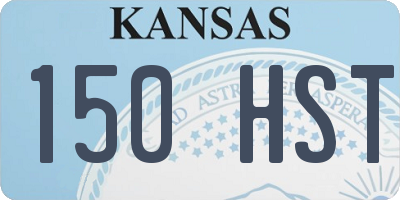 KS license plate 150HST