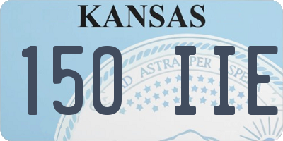 KS license plate 150IIE