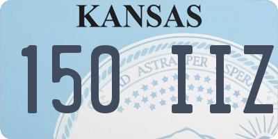 KS license plate 150IIZ
