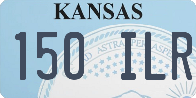 KS license plate 150ILR
