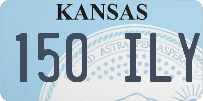 KS license plate 150ILY