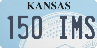 KS license plate 150IMS