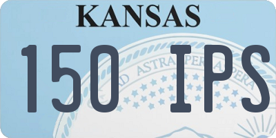 KS license plate 150IPS