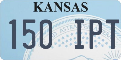 KS license plate 150IPT