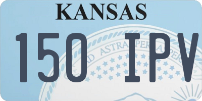 KS license plate 150IPV