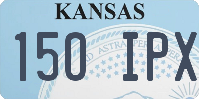 KS license plate 150IPX
