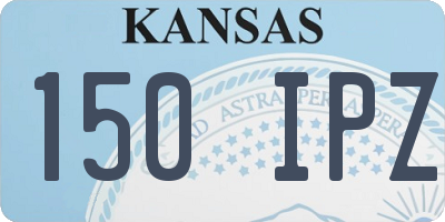 KS license plate 150IPZ