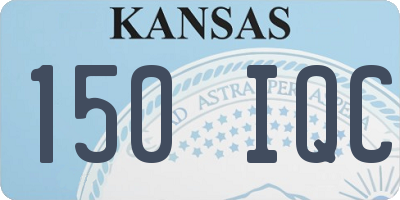 KS license plate 150IQC