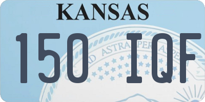 KS license plate 150IQF