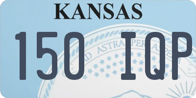 KS license plate 150IQP
